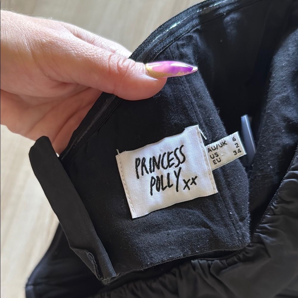 Princess Polly Black Corset Crop Top - Picture 4 of 4